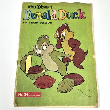 Vintage Donald Duck weekblad nr. 34 – 21 augustus 1965, Verzenden
