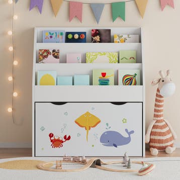 Kinderrek Aarnskona wit met Aqua Dream motief [en.casa], Verzenden, Nieuw