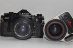Canon A-1 + FD 1,8/50mm + AF 4/35-70mm | Single lens reflex, Audio, Tv en Foto, Fotocamera's Analoog, Nieuw