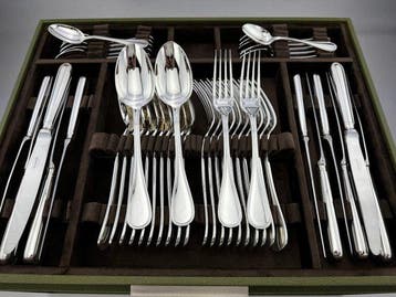 Christofle - Tafelservies voor 12 (137) - Albi - Verzilverd