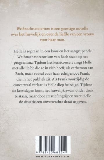 Weihnachtsoratorium / Nova novella 9789460683541, Verzenden, Zo goed als nieuw, Anke Kranendonk