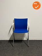 Set van 6 - Ahrend 463 - Gekleurde nieuwe stoffering - Grijs, Vergader- of Presentatieruimte, Ophalen of Verzenden, Gebruikt, Stoel