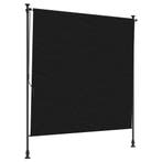 vidaXL Buiten Rolgordijn Zwart 120 x 270 cm, Tuin en Terras, Zonneschermen, Verzenden, Nieuw
