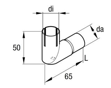 Eberspächer RVS uitlaatbochtstuk 24mm met drainage, Doe-het-zelf en Verbouw, Ophalen of Verzenden, Nieuw