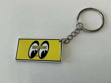 moon eyes yellow  Auto Kentekenplaat Sleutelhanger, Verzamelen, Sleutelhangers, Ophalen of Verzenden, Nieuw