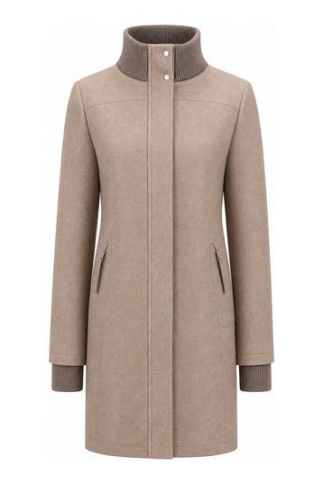 Street One Jas in maat 42 Beige, Kleding | Dames, Street One, Verzenden, Zo goed als nieuw, Beige