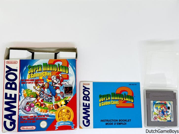Gameboy Classic - Super Mario Land 2 - 6 Golden Coins - Seri, Spelcomputers en Games, Games | Nintendo Game Boy, Gebruikt, Verzenden