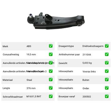 Draagarm Hyundai H200 2.5 TCi (A1) Van 2004-05 tot 2007-12 -, Verzenden, Nieuw, Hyundai