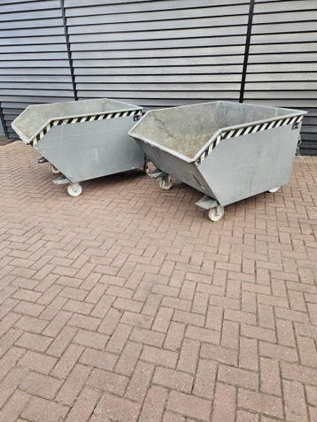 Kiepbak kantelbak spanenbak heftruck 1000 liter, Voorzetapparatuur