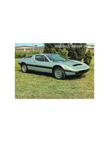 1978 MASERATI MERAK 2000 LEAFLET, Boeken, Nieuw, Author