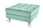Design kruk COSY VELVET 80cm smaragdgroen fluweel gouden, Huis en Inrichting, Banken | Voetenbanken en Poefen, Ophalen of Verzenden