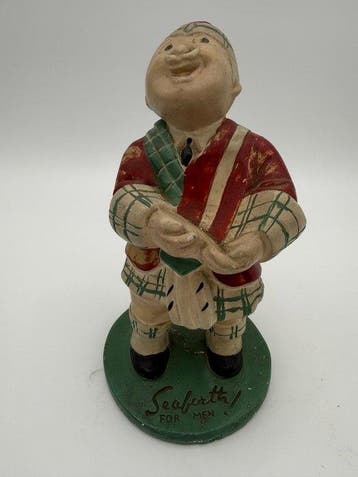 Beeld, Vintage reclame beeldje - 20 cm - Gips - 1950