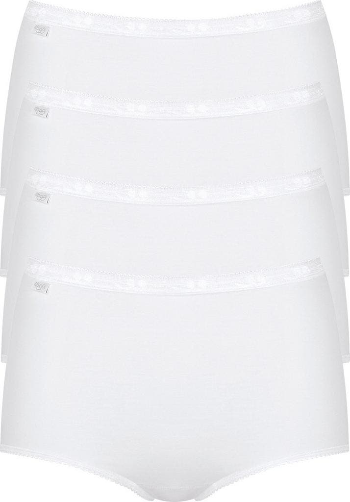 sloggi - Maat 54 - Basic+ Dames Maxi slip - 4-pack - Wit, Kleding | Dames, Ondergoed en Lingerie, Verzenden