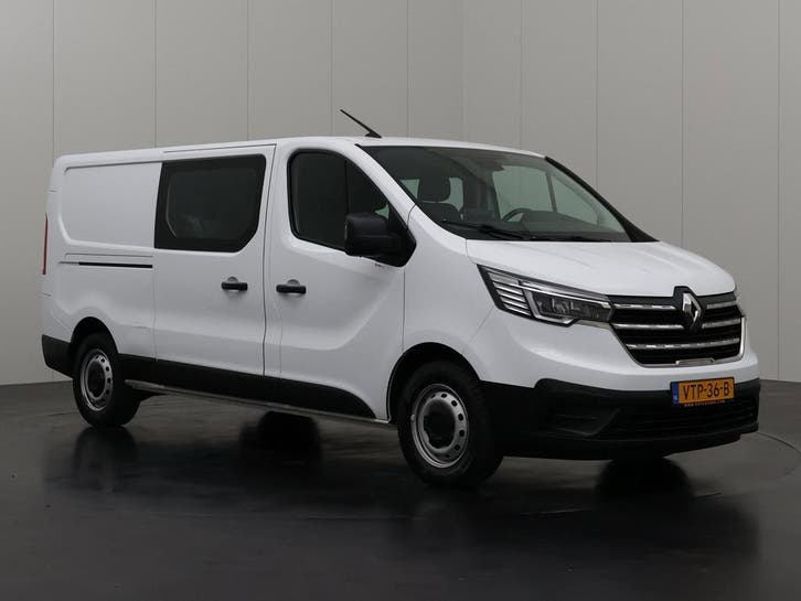 Renault Trafic 2.0DCi Lang Dubbele Cabine 6-Persoons, Auto's, Bestelauto's, Dealer onderhouden, Lease, Overige kleuren, Handgeschakeld