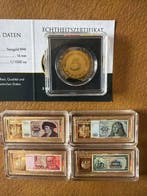 Duitsland. Mixed 5 Pfennig, 1/1000 Oz (.999) und 4 Medaillen