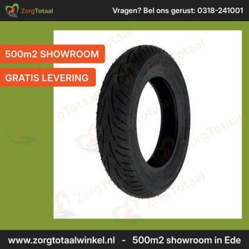 Scootmobiel buitenband 3.50-10 (380X100) zwart MITAS, Ophalen of Verzenden, Nieuw, Rolko