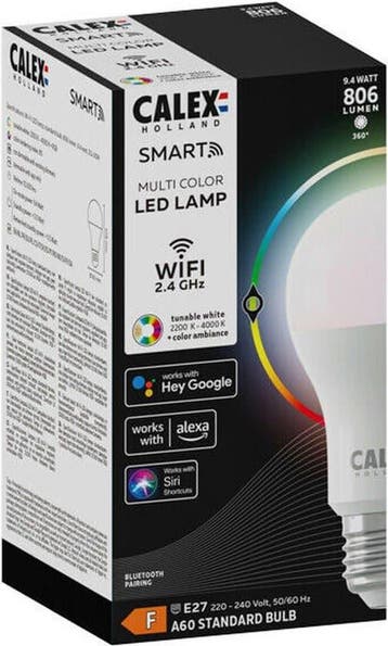 Calex Smart LED Lamp Slimme Verlichting - E27 - Wifi Bulb -, Huis en Inrichting, Lampen | Losse lampen, Ophalen of Verzenden, Nieuw