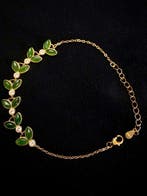 Armband - Nefriet Jade, Zilver - China - 21e eeuw