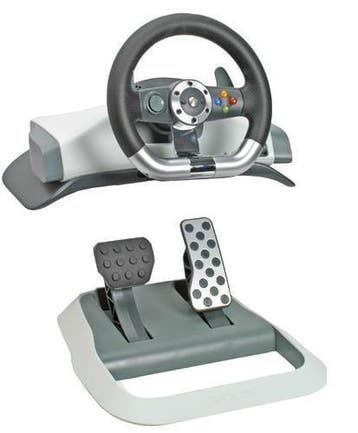 Microsoft Xbox 360 Wireless Racing Stuur V2 Blauw, Spelcomputers en Games, Spelcomputers | Xbox 360, Ophalen of Verzenden, Zo goed als nieuw
