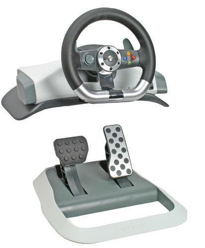 Microsoft Xbox 360 Wireless Racing Stuur V2 Blauw, Spelcomputers en Games, Spelcomputers | Xbox 360, Zo goed als nieuw, Ophalen of Verzenden