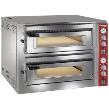 Pizza Oven 2x 4 Pizzas Ø35cm 400V Made in Italy Nieuw !, Ophalen of Verzenden, Nieuw in verpakking, Ovens, Magnetrons en Steamers