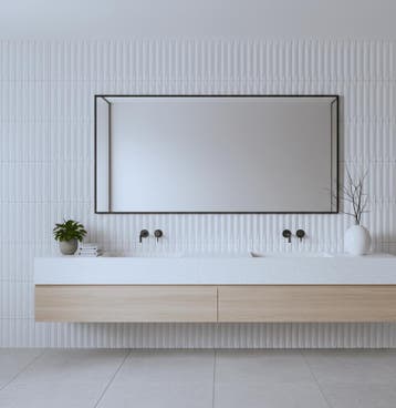 Wandtegel Wit 5x30cm (Muurtegels, Muur- en plafondtegels), Nieuw, 20 tot 40 cm, 10 m² of meer, Wandtegels