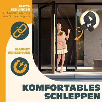 KESSER® Magnetisch deurgordijn - Vliegengordijn - 90x210cm -, Doe-het-zelf en Verbouw, Deuren en Horren, Verzenden, Zo goed als nieuw