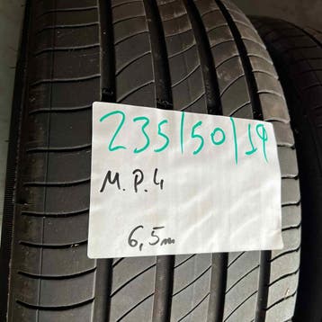 2 x Michelin Primacy 4 235-50-19 Zomerbanden 6,5mm, 19 inch, Gebruikt, Ophalen of Verzenden, 235 mm