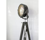 Staande lamp - Hout - Vintage * Uniek * Driepootvloerlamp*