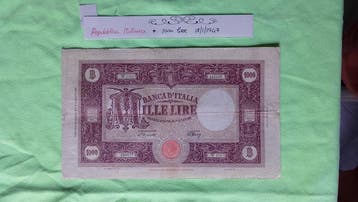 Italië. Lire - 1.000 Lire 18/01/1947 Grande C (B.I.) -