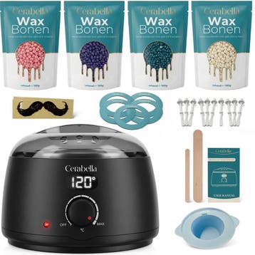 Cerabella® Wax Apparaat - Complete Set -  Zwart - 2e kansje, Ophalen of Verzenden, Zo goed als nieuw, Overige typen