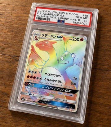 Pokémon - 1 Graded card - Charizard 58 Full art, Foil - PSA, Nieuw