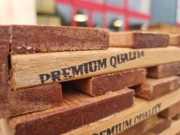 Tuinscherm Hardhout fijn lamel Keruing premium KD, Ophalen of Verzenden, Nieuw