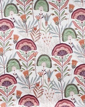 Katoen Twill Bloemen Multicolor/Ecru, Nieuw, Overige kleuren