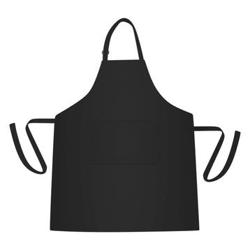 GGM Gastro | (5 stuks) Bistroschort - zwart, licht glanzend, Verzenden, Nieuw, Zwart, Schort