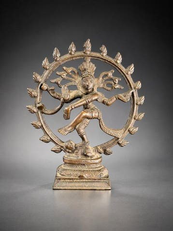 Beeld, Shiva Nataraja - first half 20th century - 15 cm -