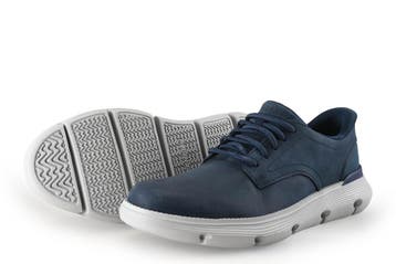 Skechers Veterschoenen in maat 41 Blauw, Zo goed als nieuw, Skechers, Veterschoenen, Verzenden