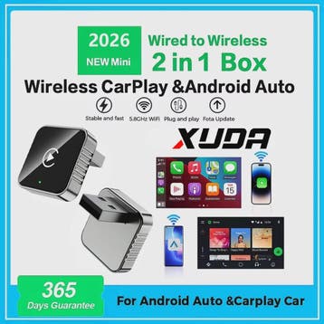 Draadloze CarPlay & Android Auto Adapter - USB naar Draadloo, Verzenden, Nieuw