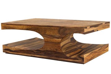 Salontafel GOA 105cm met opbergruimte sheesham hout bruin -, Huis en Inrichting, Ophalen of Verzenden, Nieuw