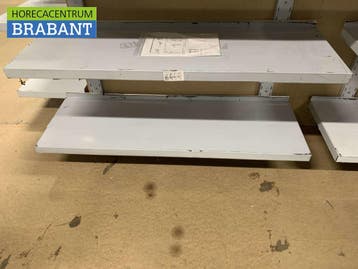 RVS Dubbel wandschap schap 120 x 40 cm Horeca, Ophalen of Verzenden, Nieuw in verpakking