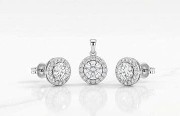 Oorbellen - 14 karaat Witgoud - 2.27ct. tw. Diamant, Nieuw