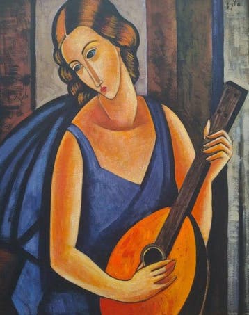 Piotr Sujka (XXI) - Anna z mandolin, Antiek en Kunst