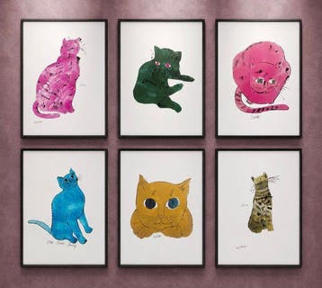 Andy Warhol (1928-1987) (after) - Cats · Set of 6 variants