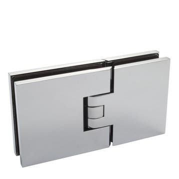 Douchedeurscharnier Flamea glas/glas 180° - Mat Chroom, Ophalen of Verzenden, Nieuw