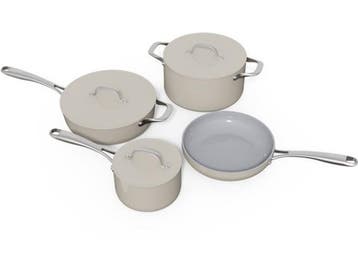 Safecourt Kitchen 7-delige Pannenset - PFAS & PTFE vrij -, Huis en Inrichting, Verzenden, Nieuw