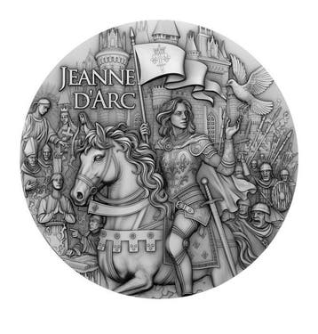 Niue. 5 Dollars 2025 – Jeanne d’Arc – 2 oz Silver coin – Ag