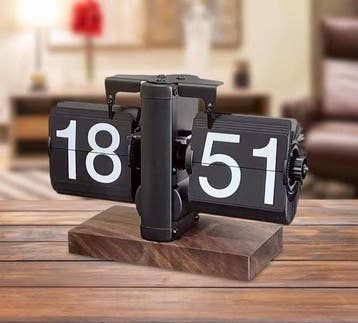 Flip klok - Mid-century modern Staal - 2026 - flipklok