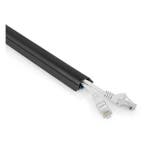 Kabelgoot muur | Nedis | 12 mm kabel (1 meter, PVC, Zwart), Verzenden, Nieuw