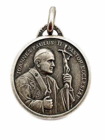 Zilver - Hanger - Paus Johannes Paulus II