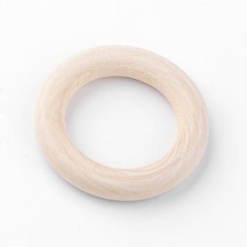 20 x Houten ringen onbewerkt 24 x 6mm, binnen Diameter: 12mm, Ophalen of Verzenden, Nieuw, Overige typen